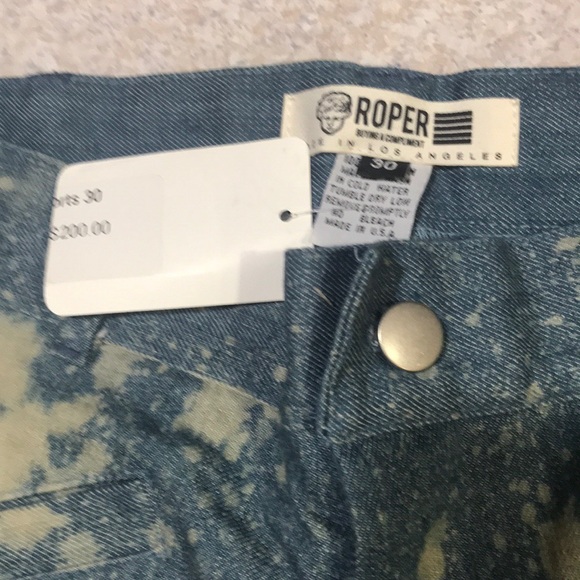 Denim Jean distressed rips long length Roper NWT - Picture 8 of 8